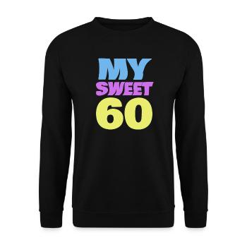 Sweet 60 - Sweat-shirt Unisexe - noir - Devant - Alina (178cm) & Michal (187cm)