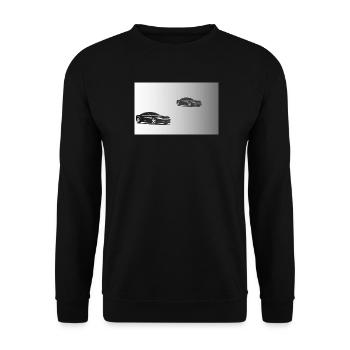 car - Unisex Sweatshirt - black - Front - Alina (178cm) & Michal (187cm)