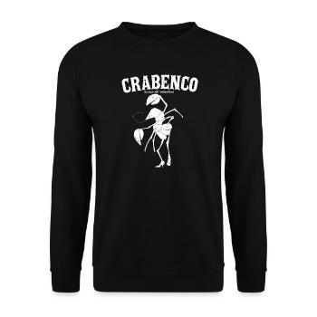 strange_ocean_CRABENCO_white - Unisex Pullover - Schwarz - Vorne - Alina (178cm) & Michal (187cm)