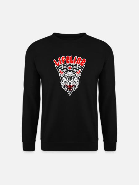TATTOO-WILDKATZE - Unisex Pullover - Schwarz
