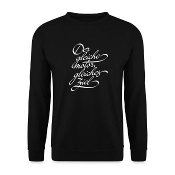 Umlaufbahn - Unisex Pullover - Schwarz - Vorne - Alina (178cm) & Michal (187cm)