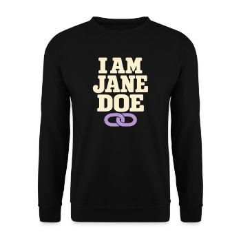 I Am Jane Doe – Verbunden - Unisex Pullover - Schwarz - Vorne - Alina (178cm) & Michal (187cm)