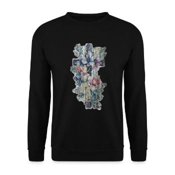 Kreuz Cross christlich - Unisex Pullover - Schwarz - Vorne - Alina (178cm) & Michal (187cm)