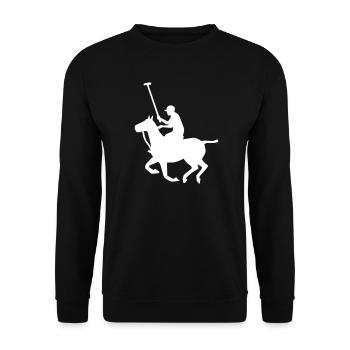 polo - Unisex Sweatshirt - black - Front - Alina (178cm) & Michal (187cm)