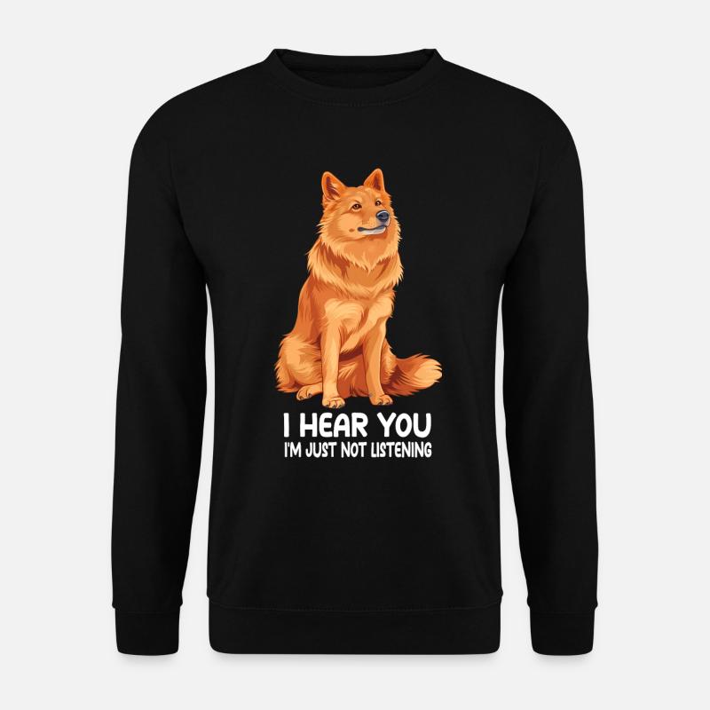 Finnish Spitz - Unisex Pullover - Schwarz