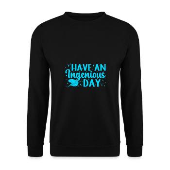 Artiste cool avoir un cadeau de peintre ingénieux - Sweat-shirt Unisexe - noir - Devant - Alina (178cm) & Michal (187cm)