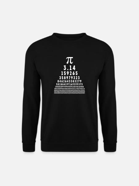 Pi Jour Chemises 2018 - Sweat-shirt Unisexe - noir