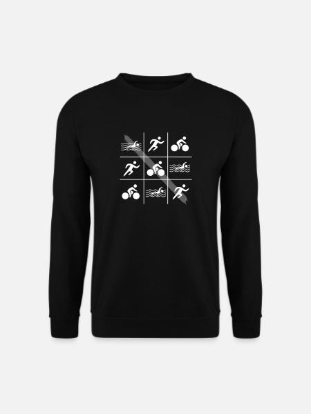 Triathlon Shirt · Triathletes · swimming run - Unisex Sweatshirt - black