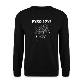 Feux d'artifice PYRO Love - Sweat-shirt Unisexe - noir - Devant - Alina (178cm) & Michal (187cm)
