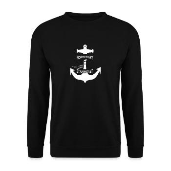Norderney, Nordsee - Unisex Pullover - Schwarz - Vorne - Alina (178cm) & Michal (187cm)