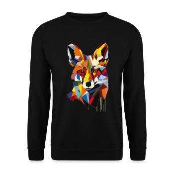 Fuchs - Unisex Pullover - Schwarz - Vorne - Alina (178cm) & Michal (187cm)