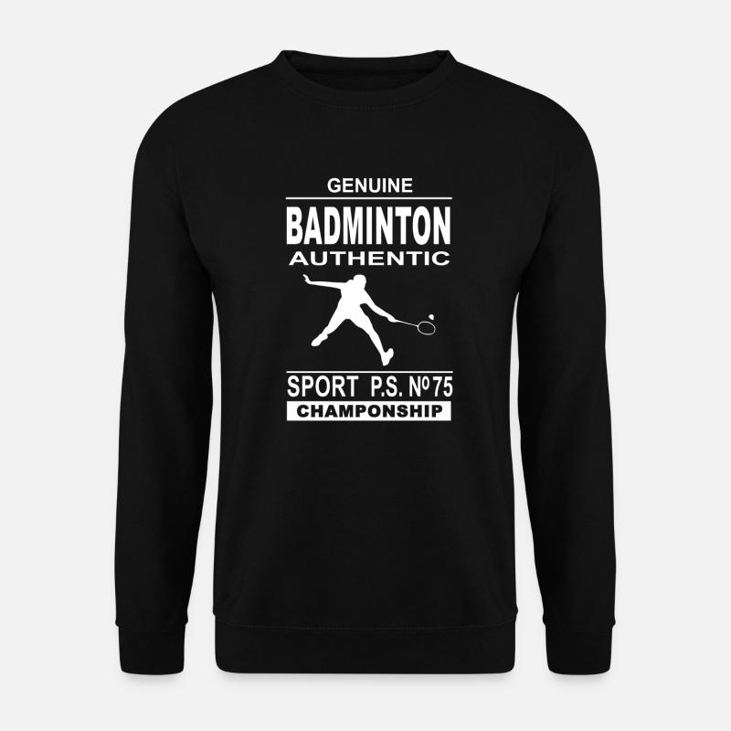 Badminton - Badmintonspieler - Unisex Pullover - Schwarz