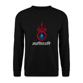 Shiva Meditation - Unisex Sweatshirt - black - Front - Alina (178cm) & Michal (187cm)