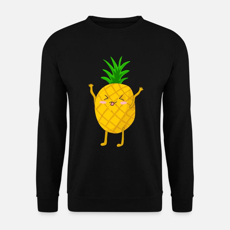 Funny Merry Pineapple - Unisex Sweatshirt - black