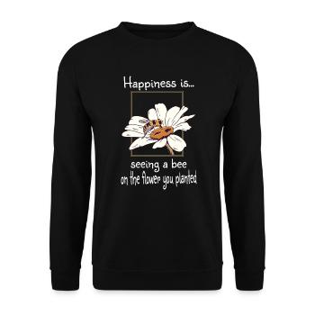 Conservation de la nature Protection de l’environnement Jardinier Jardinier Abeille - Sweat-shirt Unisexe - noir - Devant - Alina (178cm) & Michal (187cm)