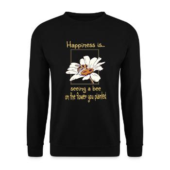 Conservation de la nature Protection de l’environnement Abeille Jardinier Jardinier Jardinier - Sweat-shirt Unisexe - noir - Devant - Alina (178cm) & Michal (187cm)