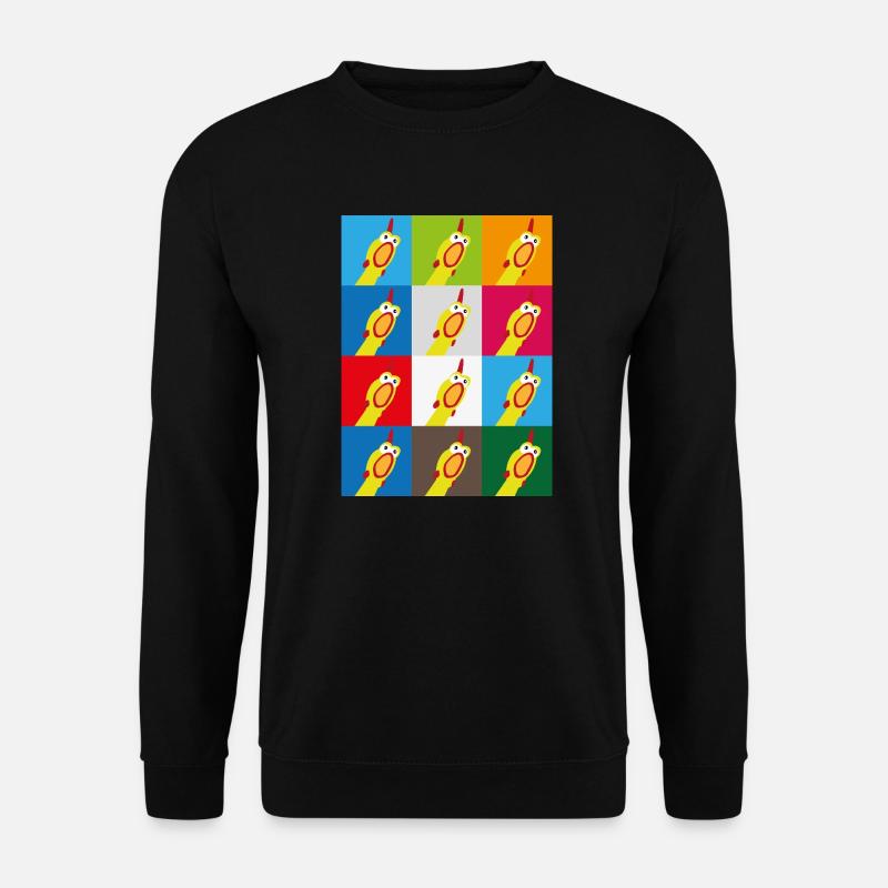Funny chicken - Unisex Pullover - Schwarz