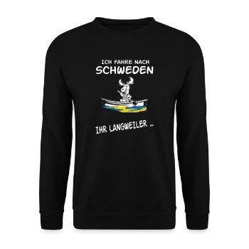 Langweiler Schweden - Unisex Pullover - Schwarz - Vorne - Alina (178cm) & Michal (187cm)