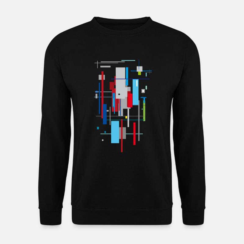 Abstract Bauhaus pattern - Unisex Sweatshirt - black