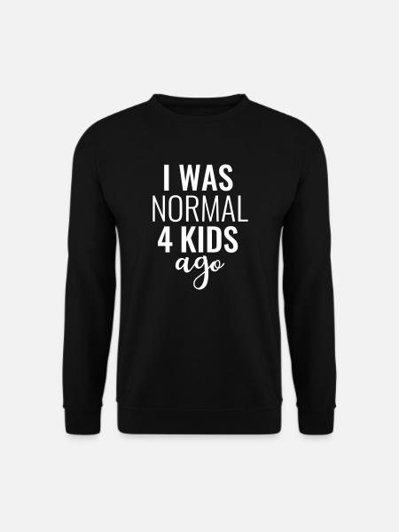 Vierfache Mama Papa 4 Kinder Eltern Töchter Söhne - Unisex Pullover - Schwarz