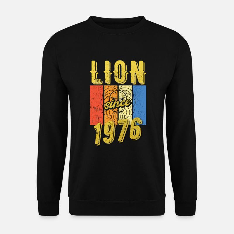Leo 1976 Zodiac Birthday Gift - Unisex Sweatshirt - black