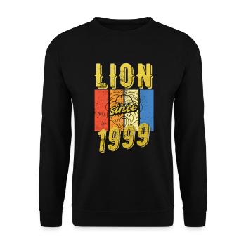 Léo 1999 Zodiac Cadeau d’anniversaire - Sweat-shirt Unisexe - noir - Devant - Alina (178cm) & Michal (187cm)