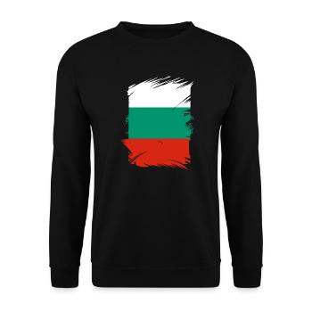 Drapeau bulgare Drapeau bulgare Sables d’or - Sweat-shirt Unisexe - noir - Devant - Alina (178cm) & Michal (187cm)