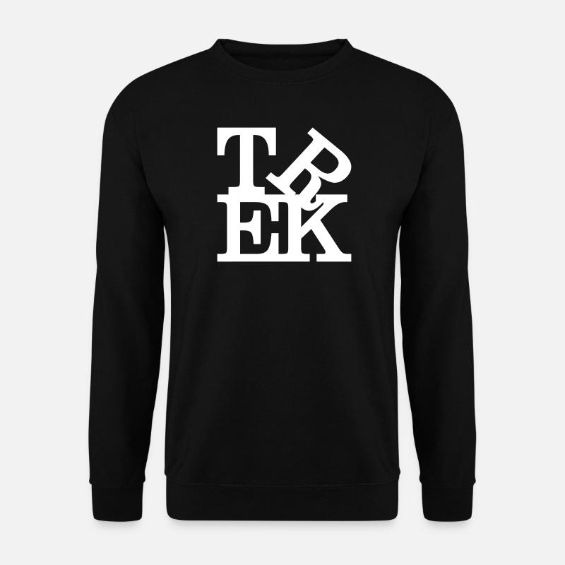 trek Homage to Robert Indiana schwarz innen - Unisex Pullover - Schwarz