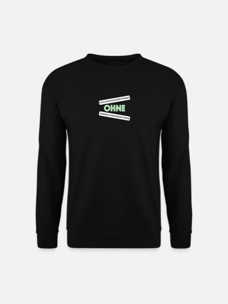 Ohne Geschmacksverstärker und Konservierungsstoffe - Unisex Pullover - Schwarz