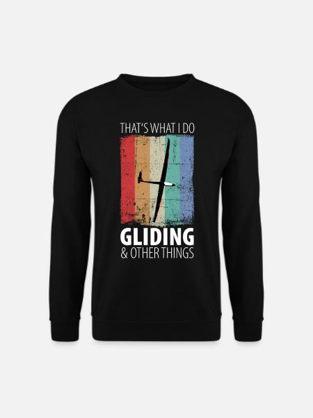 Glider Gliding Gliding Glider - Unisex Sweatshirt - black