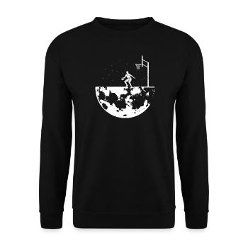 Basketball Player Basketball Player Bball - Unisex Sweatshirt - black - Front - Alina (178cm) & Michal (187cm)