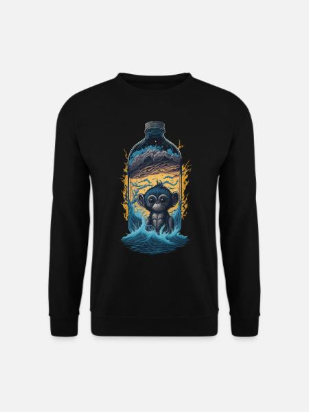 Monkey - Unisex Sweatshirt - black
