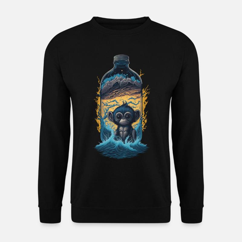 Monkey - Unisex Sweatshirt - black