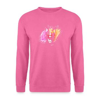 Schäferhund Farbklecks - Unisex Pullover - Pink - Vorne