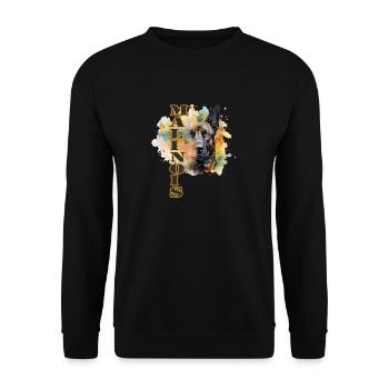 Malinois - Sweat-shirt Unisexe - noir - Devant - Alina (178cm) & Michal (187cm)