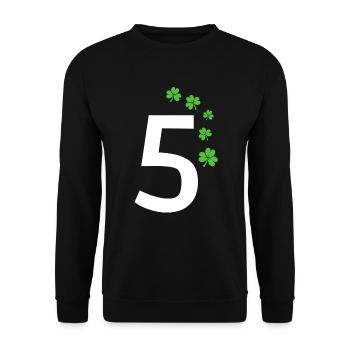 5 - Unisex Sweatshirt - black - Front - Alina (178cm) & Michal (187cm)