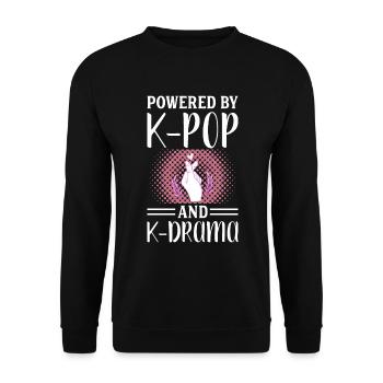 K-Pop K-Drama Kpop Kdrama Hallyu Korea South Korea - Unisex Sweatshirt - black - Front - Alina (178cm) & Michal (187cm)
