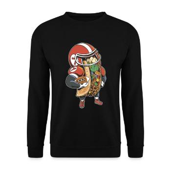 Taco Football American National League - Unisex Pullover - Schwarz - Vorne - Alina (178cm) & Michal (187cm)