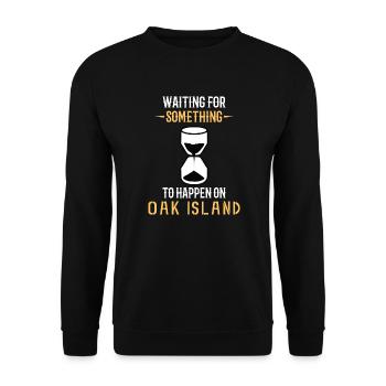OAK ISLAND / TREASURE HUNTING : Oak Island - Sweat-shirt Unisexe - noir - Devant - Alina (178cm) & Michal (187cm)