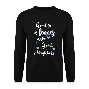 Neighbor's house - Unisex Sweatshirt - black - Front - Alina (178cm) & Michal (187cm)
