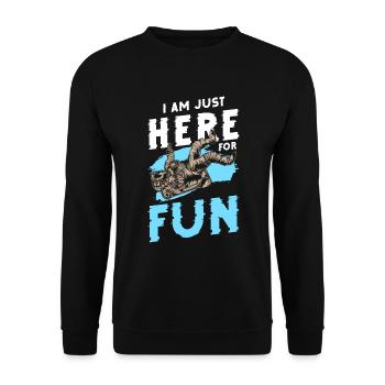 Stars Planets Space Mars - Unisex Sweatshirt - black - Front - Alina (178cm) & Michal (187cm)