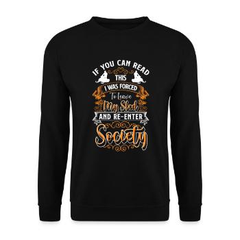 Sports Christmas Mountain Sports - Unisex Sweatshirt - black - Front - Alina (178cm) & Michal (187cm)