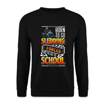 Winter - Unisex Sweatshirt - black - Front - Alina (178cm) & Michal (187cm)