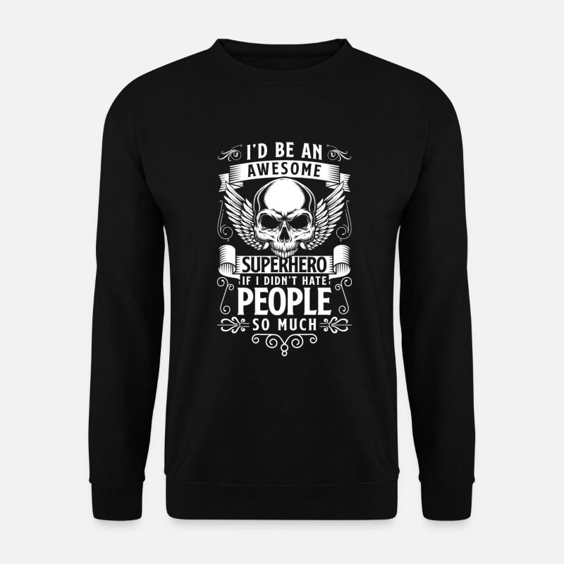 Held Lebensretter Arbeit - Unisex Pullover - Schwarz