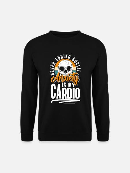 Sarcasm Crowd Mean - Unisex Sweatshirt - black