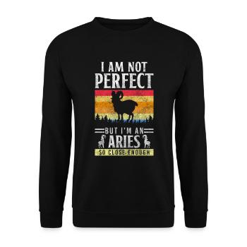 Horoscope Birth Zodiac Signs - Unisex Sweatshirt - black - Front - Alina (178cm) & Michal (187cm)