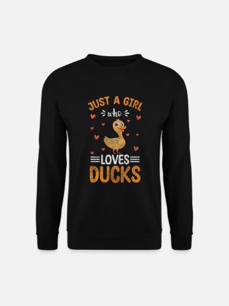 Ducklings Bathing Duck Swimming - Unisex Sweatshirt - black