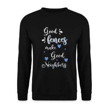 Humour de quartier - Sweat-shirt Unisexe - noir - Devant - Alina (178cm) & Michal (187cm)
