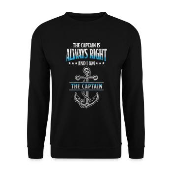 Sailing Ship Shipping Sailing Holidays - Unisex Sweatshirt - black - Front - Alina (178cm) & Michal (187cm)