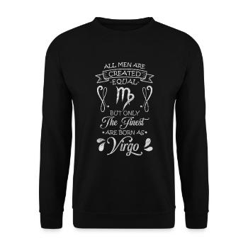 Zodiac Birthday Characteristics Zodiac - Unisex Sweatshirt - black - Front - Alina (178cm) & Michal (187cm)